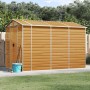 Light brown galvanized steel garden shed 191x300x198 cm by vidaXL, Sheds - Ref: Foro24-3188277, Price: 578,83 €, Discount: %