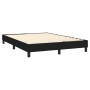 Box spring bed mattress and LED lights black fabric 140x200 cm by vidaXL, Beds and slatted bases - Ref: Foro24-3133079, Price...