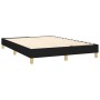 Box spring bed mattress and LED lights black fabric 140x200 cm by vidaXL, Beds and slatted bases - Ref: Foro24-3133639, Price...