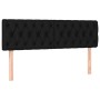 Box spring bed mattress and LED lights black fabric 140x190 cm by vidaXL, Beds and slatted bases - Ref: Foro24-3133951, Price...