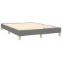 Boxspringbettmatratze und LED-Leuchten dunkelgrauer Stoff 140x200 cm von vidaXL, Betten und Lattenroste - Ref: Foro24-3134038...