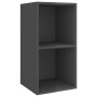 Wand-TV-Schrank aus glänzendem grauem Sperrholz, 37 x 37 x 72 cm von vidaXL, TV-Möbel - Ref: Foro24-805479, Preis: 38,74 €, R...