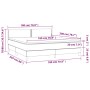 Boxspringbett mit Matratze und LED-weißem Kunstleder 180x200 cm von vidaXL, Betten und Lattenroste - Ref: Foro24-3134178, Pre...