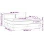 Boxspringbett mit Matratze und hellgrauem LED-Samt 180x200 cm von vidaXL, Betten und Lattenroste - Ref: Foro24-3134357, Preis...