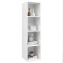 Glossy white plywood wall TV cabinet 37x37x142.5 cm by vidaXL, TV Furniture - Ref: Foro24-805495, Price: 65,82 €, Discount: %