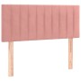 Box spring bed with pink velvet mattress 120x200 cm by vidaXL, Beds and slatted bases - Ref: Foro24-3141418, Price: 399,86 €,...