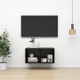 Black plywood TV wall cabinet 37x37x72 cm by vidaXL, TV Furniture - Ref: Foro24-805472, Price: 36,40 €, Discount: %