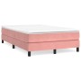 Cama box spring con colchón terciopelo rosa 120x200 cm de vidaXL, Camas y somieres - Ref: Foro24-3144326, Precio: 357,58 €, D...