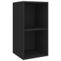 Schwarzer TV-Wandschrank aus Sperrholz, 37 x 37 x 72 cm von vidaXL, TV-Möbel - Ref: Foro24-805472, Preis: 36,40 €, Rabatt: %