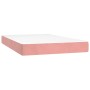 Cama box spring con colchón terciopelo rosa 120x200 cm de vidaXL, Camas y somieres - Ref: Foro24-3144326, Precio: 357,58 €, D...