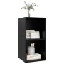 Black plywood TV wall cabinet 37x37x72 cm by vidaXL, TV Furniture - Ref: Foro24-805472, Price: 36,40 €, Discount: %