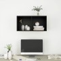 Black plywood TV wall cabinet 37x37x72 cm by vidaXL, TV Furniture - Ref: Foro24-805472, Price: 36,40 €, Discount: %