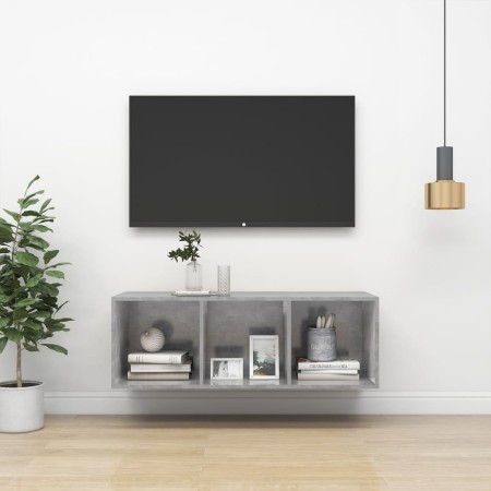 Concrete plywood wall TV cabinet 37x37x107 cm by vidaXL, TV Furniture - Ref: Foro24-805484, Price: 46,99 €, Discount: %