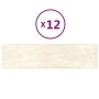 Wall panels 12 pcs cream velvet 60x15 cm 1.08 m² by vidaXL, Wall covering - Ref: Foro24-343843, Price: 46,56 €, Discount: %