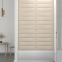 Wall panels 12 pcs cream velvet 60x15 cm 1.08 m² by vidaXL, Wall covering - Ref: Foro24-343843, Price: 46,56 €, Discount: %