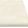 Wall panels 12 pcs cream velvet 60x15 cm 1.08 m² by vidaXL, Wall covering - Ref: Foro24-343843, Price: 46,56 €, Discount: %