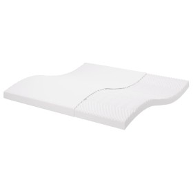 7-zone foam mattress hardness 20 ILD white 200x200 cm by vidaXL, Mattresses - Ref: Foro24-356359, Price: 187,99 €, Discount: %