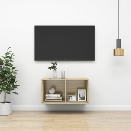 Mueble de pared para TV madera contrachapada roble 37x37x72 cm de vidaXL, Muebles TV - Ref: Foro24-805474, Precio: 37,62 €, D...