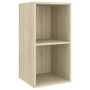 Oak plywood TV wall cabinet 37x37x72 cm by vidaXL, TV Furniture - Ref: Foro24-805474, Price: 37,62 €, Discount: %