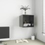 Plywood glossy gray wall-mounted cabinet 37x37x37 cm by vidaXL, Shelves and shelves - Ref: Foro24-805468, Price: 30,65 €, Dis...