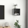 Plywood glossy gray wall-mounted cabinet 37x37x37 cm by vidaXL, Shelves and shelves - Ref: Foro24-805468, Price: 30,65 €, Dis...