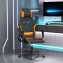 Gaming-Stuhl aus schwarzem und orangefarbenem Stoff von vidaXL, Gaming-Stühle - Ref: Foro24-3143737, Preis: 124,78 €, Rabatt: %