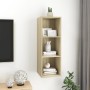 Oak plywood TV wall cabinet 37x37x72 cm by vidaXL, TV Furniture - Ref: Foro24-805483, Price: 48,21 €, Discount: %