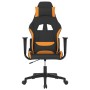 Gaming-Stuhl aus schwarzem und orangefarbenem Stoff von vidaXL, Gaming-Stühle - Ref: Foro24-3143737, Preis: 124,78 €, Rabatt: %