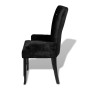 Sillón de terciopelo negro de vidaXL, Sillas de comedor - Ref: Foro24-240653, Precio: 187,82 €, Descuento: %