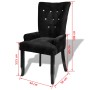 Sillón de terciopelo negro de vidaXL, Sillas de comedor - Ref: Foro24-240653, Precio: 187,82 €, Descuento: %