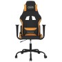 Gaming-Stuhl aus schwarzem und orangefarbenem Stoff von vidaXL, Gaming-Stühle - Ref: Foro24-3143716, Preis: 118,99 €, Rabatt: %