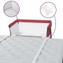 Crib with red linen fabric mattress by vidaXL, Cribs and beds for children - Ref: Foro24-10299, Price: 78,99 €, Discount: %