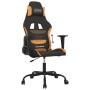 Gaming-Stuhl aus schwarzem und orangefarbenem Stoff von vidaXL, Gaming-Stühle - Ref: Foro24-3143716, Preis: 118,99 €, Rabatt: %