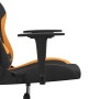 Gaming-Stuhl aus schwarzem und orangefarbenem Stoff von vidaXL, Gaming-Stühle - Ref: Foro24-3143716, Preis: 118,99 €, Rabatt: %