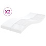 Foam mattresses 2 units 7 zones hardness 20ILD white 90x200 cm by vidaXL, Mattresses - Ref: Foro24-356363, Price: 161,16 €, D...