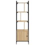 Sonoma oak wood shelf with door 44.5x30x154.5 cm by vidaXL, Bookcases and shelves - Ref: Foro24-833354, Price: 70,08 €, Disco...