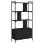 Estantería con puertas madera negra 76,5x30x154,5 cm de vidaXL, Librerías y estanterías - Ref: Foro24-833348, Precio: 117,13 ...