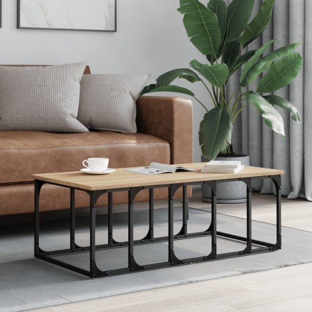 Sonoma oak engineered wood coffee table 100x50x35.5 cm by vidaXL, Coffee table - Ref: Foro24-833379, Price: 35,04 €, Discount: %