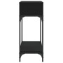 Mesa consola madera de ingeniería negra 100x30,5x75 cm de vidaXL, Mesas auxiliares - Ref: Foro24-833388, Precio: 67,38 €, Des...