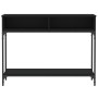 Mesa consola madera de ingeniería negra 100x30,5x75 cm de vidaXL, Mesas auxiliares - Ref: Foro24-833388, Precio: 67,38 €, Des...