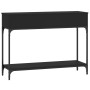 Mesa consola madera de ingeniería negra 100x30,5x75 cm de vidaXL, Mesas auxiliares - Ref: Foro24-833388, Precio: 67,38 €, Des...