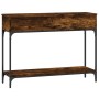 Mesa consola madera de ingeniería roble ahumado 100x30,5x75 cm de vidaXL, Mesas auxiliares - Ref: Foro24-833390, Precio: 56,9...