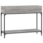 Mesa consola madera de ingeniería gris Sonoma 100x30,5x75 cm de vidaXL, Mesas auxiliares - Ref: Foro24-833391, Precio: 59,04 ...