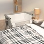 Crib with light gray linen fabric mattress by vidaXL, Cribs and beds for children - Ref: Foro24-10289, Price: 125,55 €, Disco...