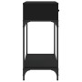 Mesa consola madera de ingeniería negra 100x34,5x75 cm de vidaXL, Mesas auxiliares - Ref: Foro24-833393, Precio: 90,52 €, Des...