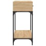 Sonoma oak engineered wood console table 100x34.5x75 cm by vidaXL, Side tables - Ref: Foro24-833394, Price: 87,36 €, Discount: %