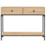 Mesa consola madera de ingeniería roble Sonoma 100x34,5x75 cm de vidaXL, Mesas auxiliares - Ref: Foro24-833394, Precio: 87,36...