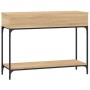 Mesa consola madera de ingeniería roble Sonoma 100x34,5x75 cm de vidaXL, Mesas auxiliares - Ref: Foro24-833394, Precio: 87,36...