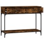 Smoked oak engineered wood console table 100x34.5x75 cm by vidaXL, Side tables - Ref: Foro24-833395, Price: 74,11 €, Discount: %