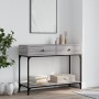 Sonoma gray engineered wood console table 100x34.5x75 cm by vidaXL, Side tables - Ref: Foro24-833396, Price: 76,50 €, Discoun...